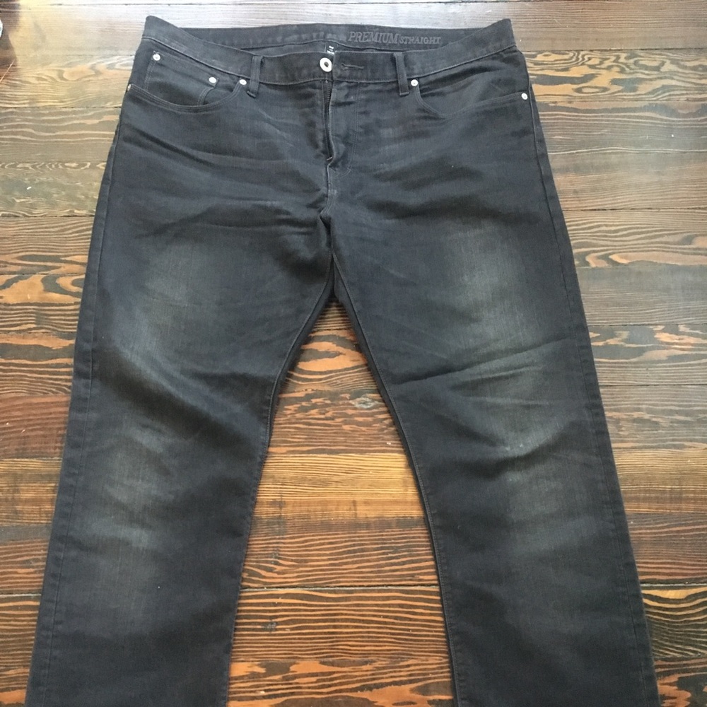 Men’s GAP Premium Straight Charcoal Jeans 38/32